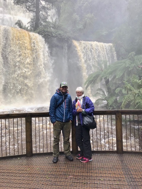 Russell Falls im Mount Field Nationalpark Nationalpark (mit Mama)